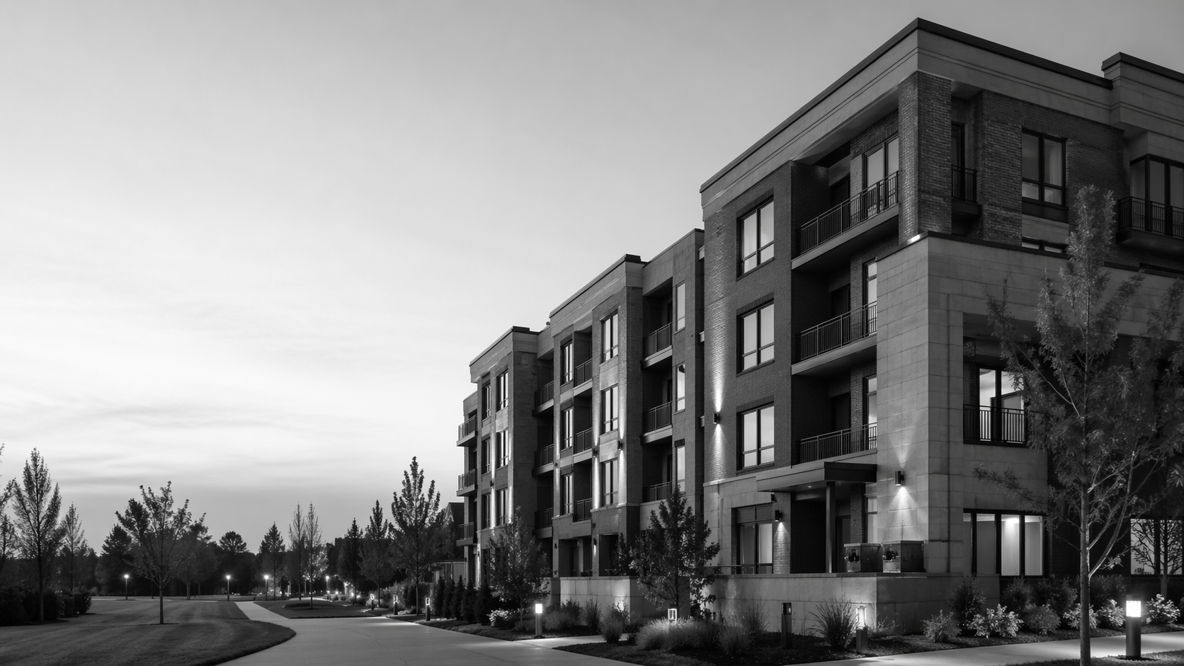 LIV WINDSTONE brand image; illustrative residential building.